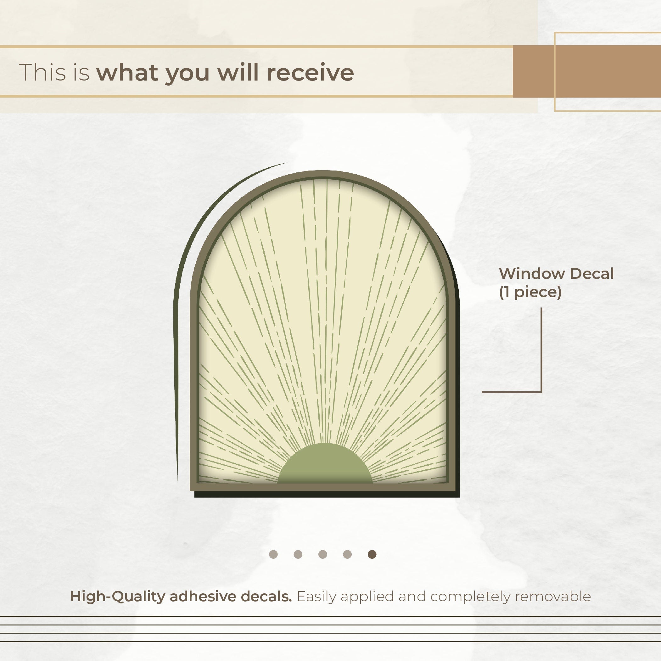 Boho Sol Luzes Decoração de Sala - Boho Raio Solar Adesivo de Parede - Arte Autocolantes Decorativos - Decoração Bohemia Papel de Parede