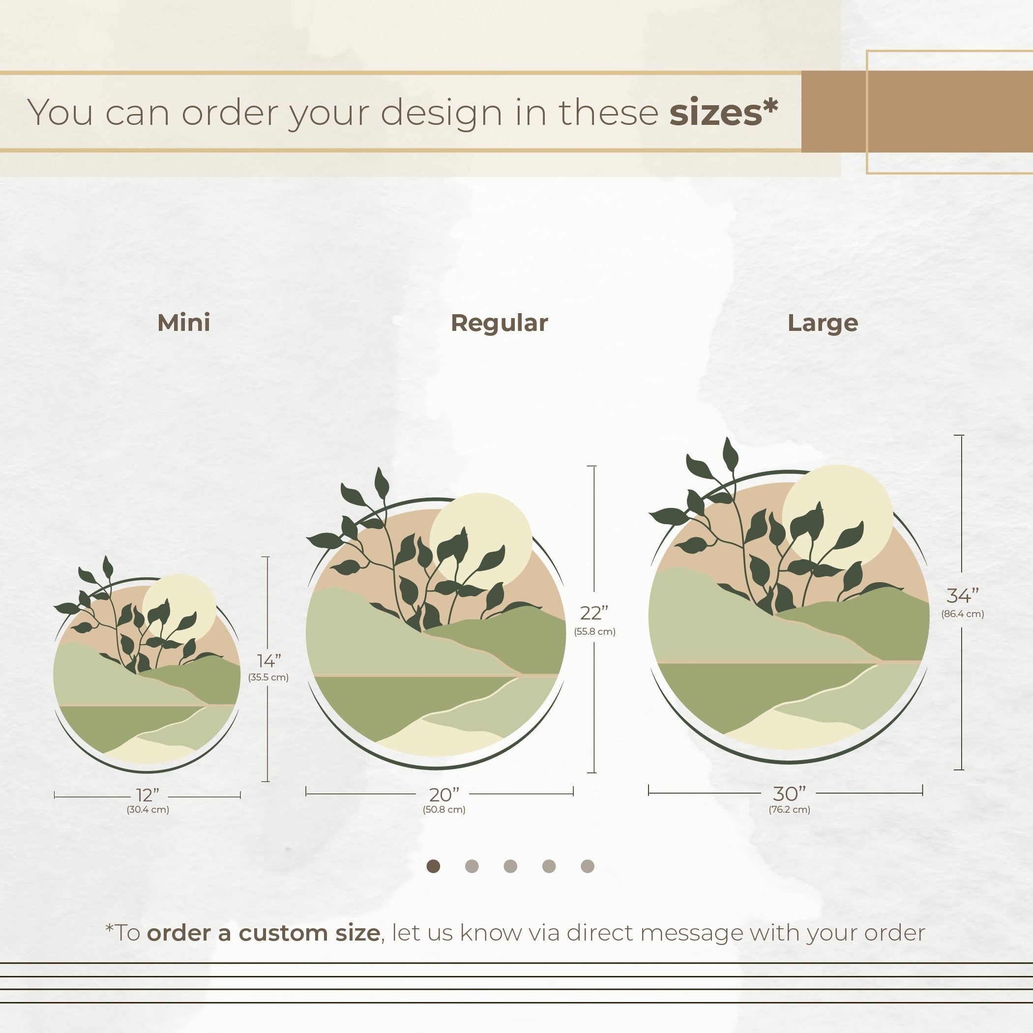 Sol Arte Circulo Adesivo de Parede - Decoração de Sala  - Lua Autocolantes Decorativos - Papel de Parede Autocolante - Decoração Bohemia