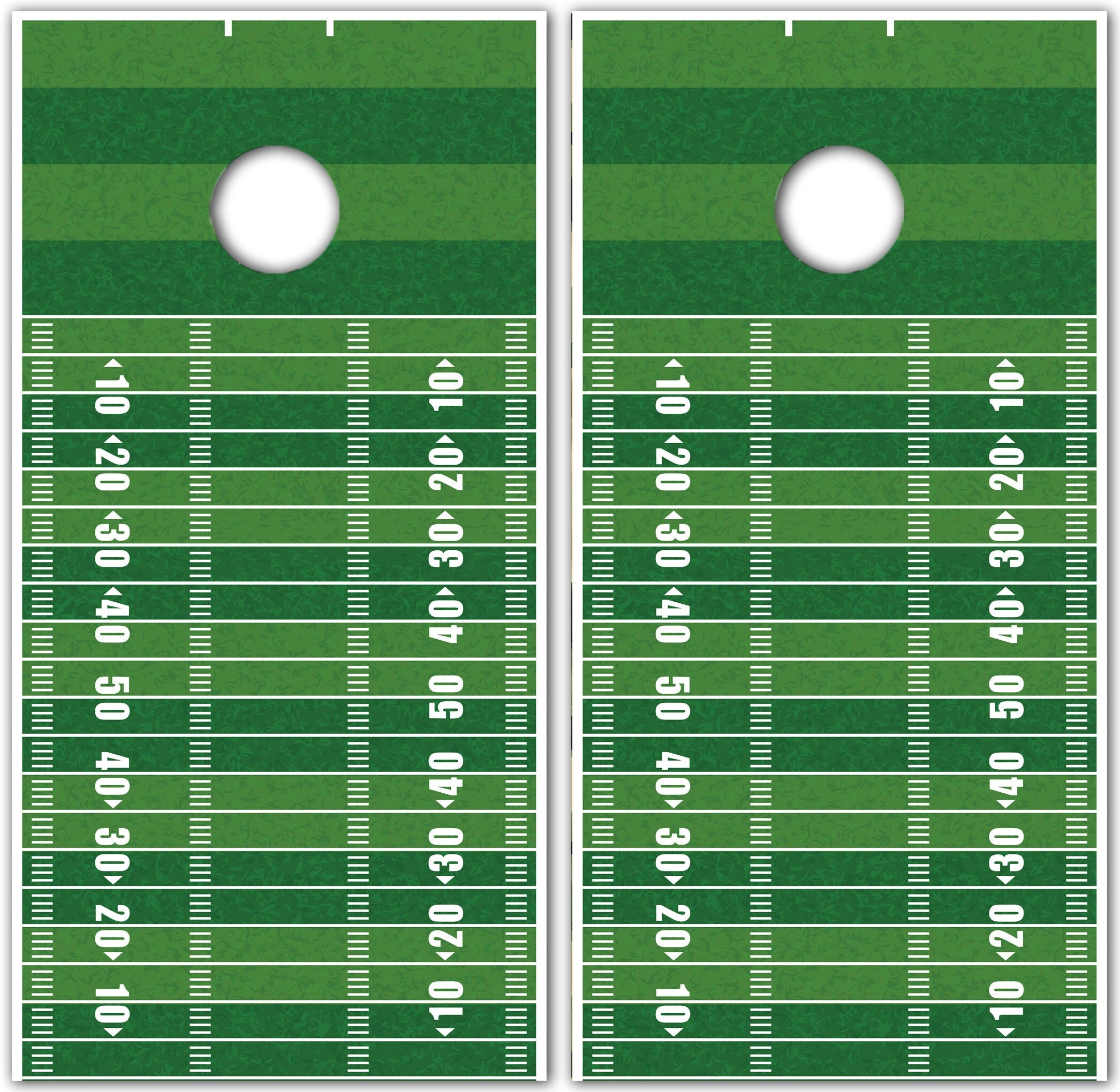 Football American Custom Cornhole Boards Wrap Decal Sticker 3D Texture Single - Laminated - Skin Vinyl Decal for Cornhole Boards