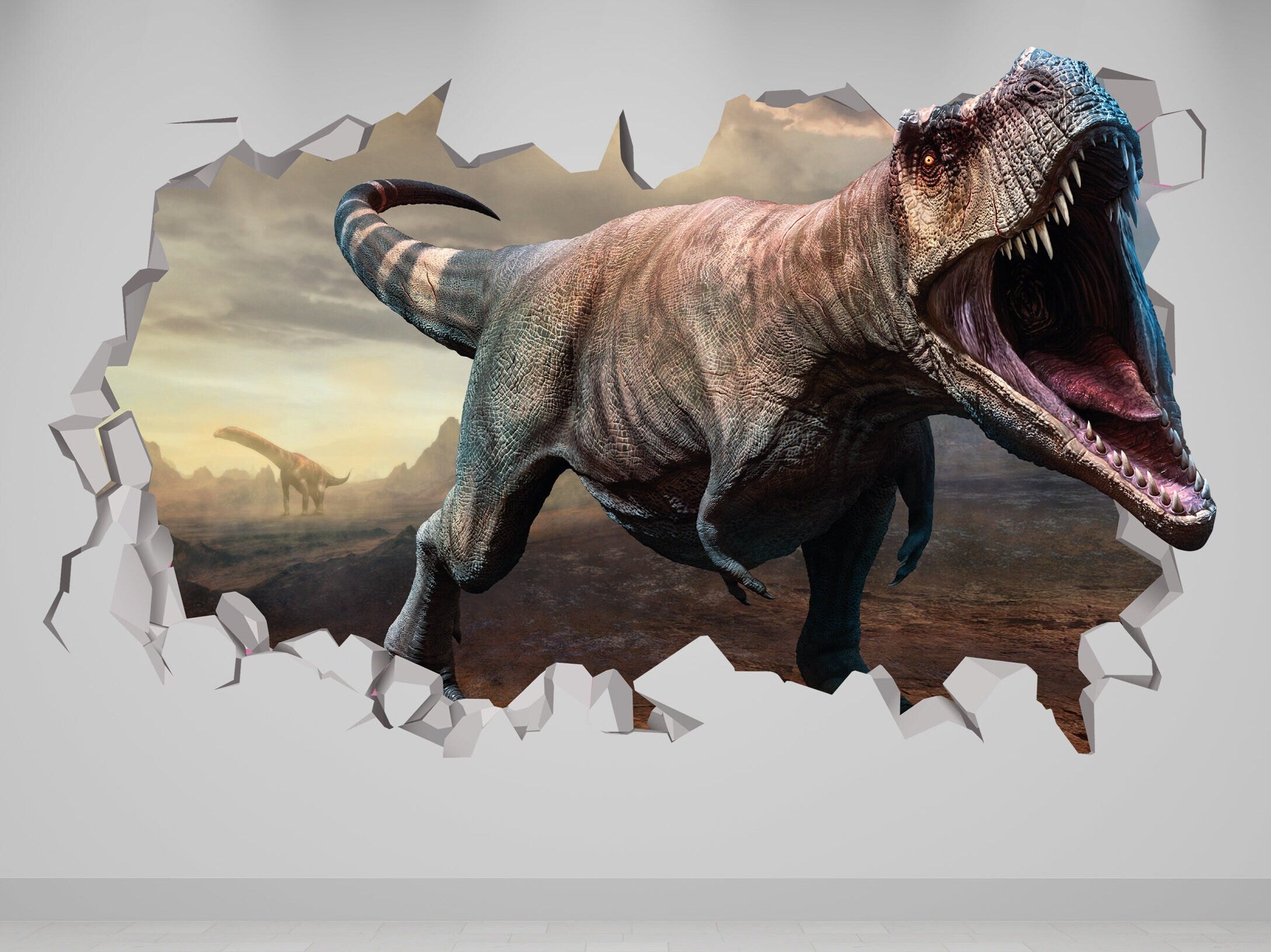 Autocolante de Parede de Dinossauro - Autocolante de Dinossauro para Crianças