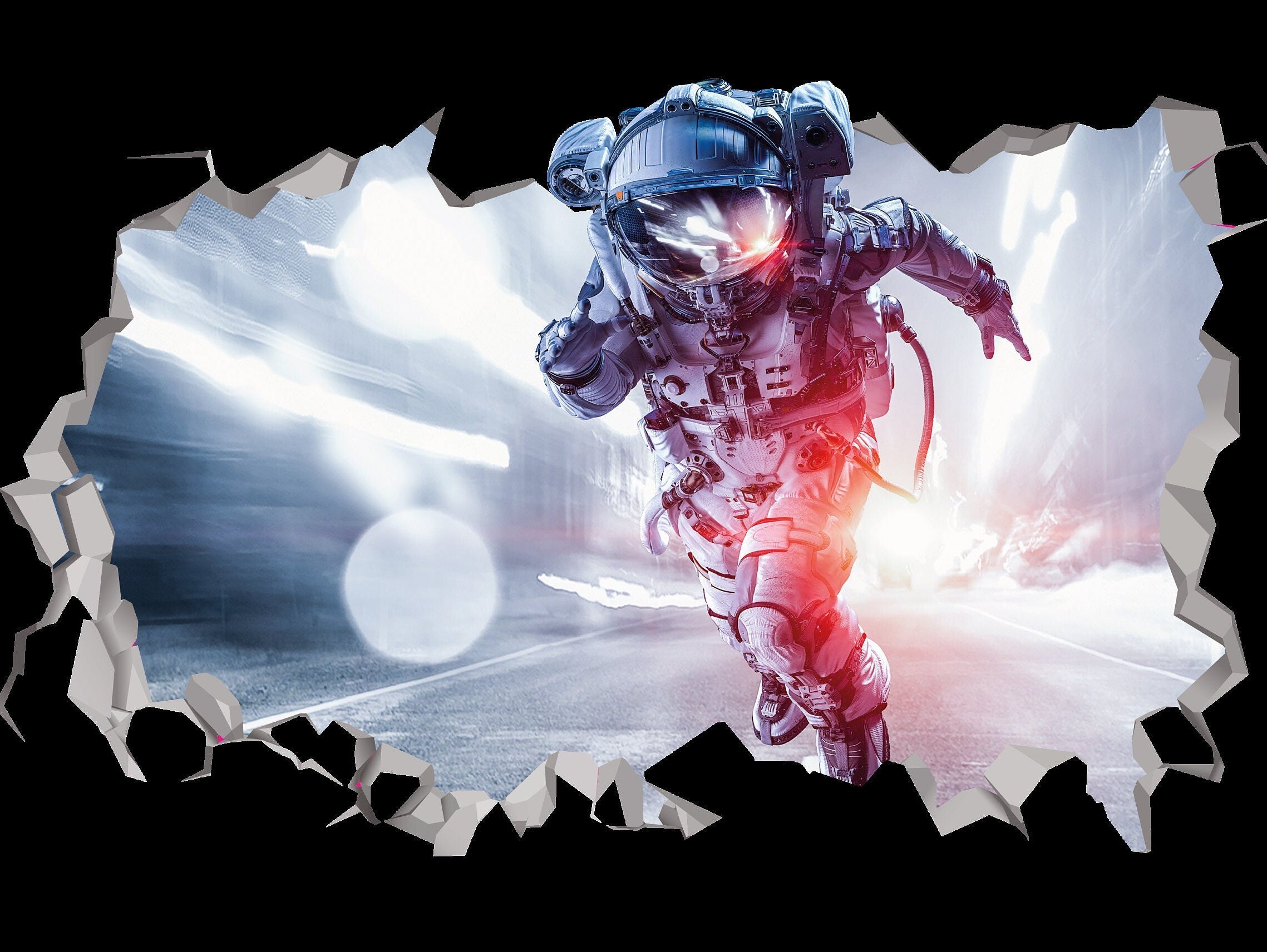 Astronaut Wall Decal -  Space Nasa removable wall decal