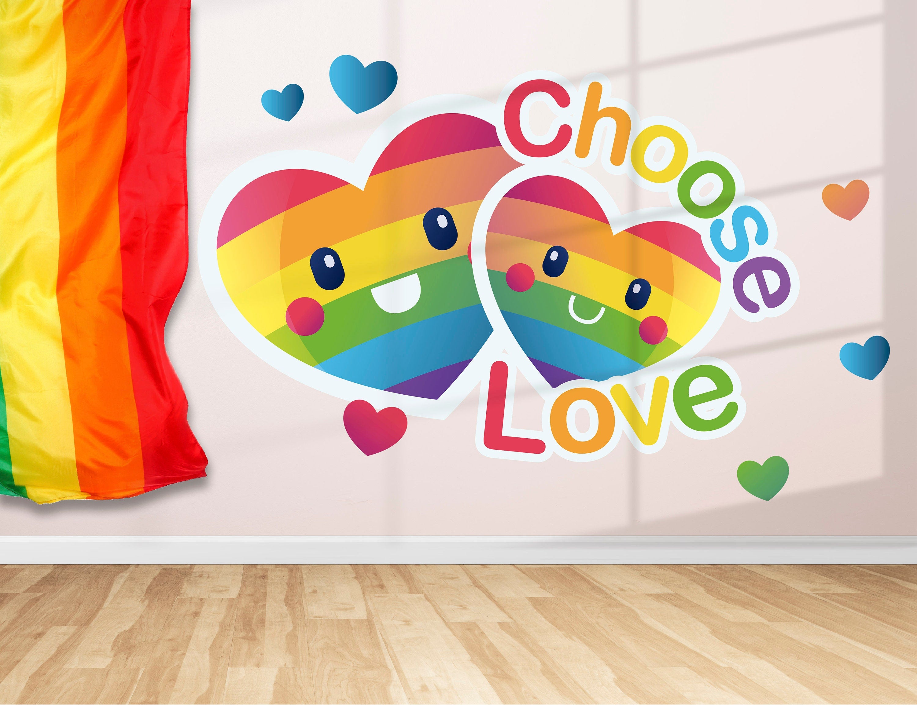 Choose Love Wall Decal for Room - Inclusive Office Decals