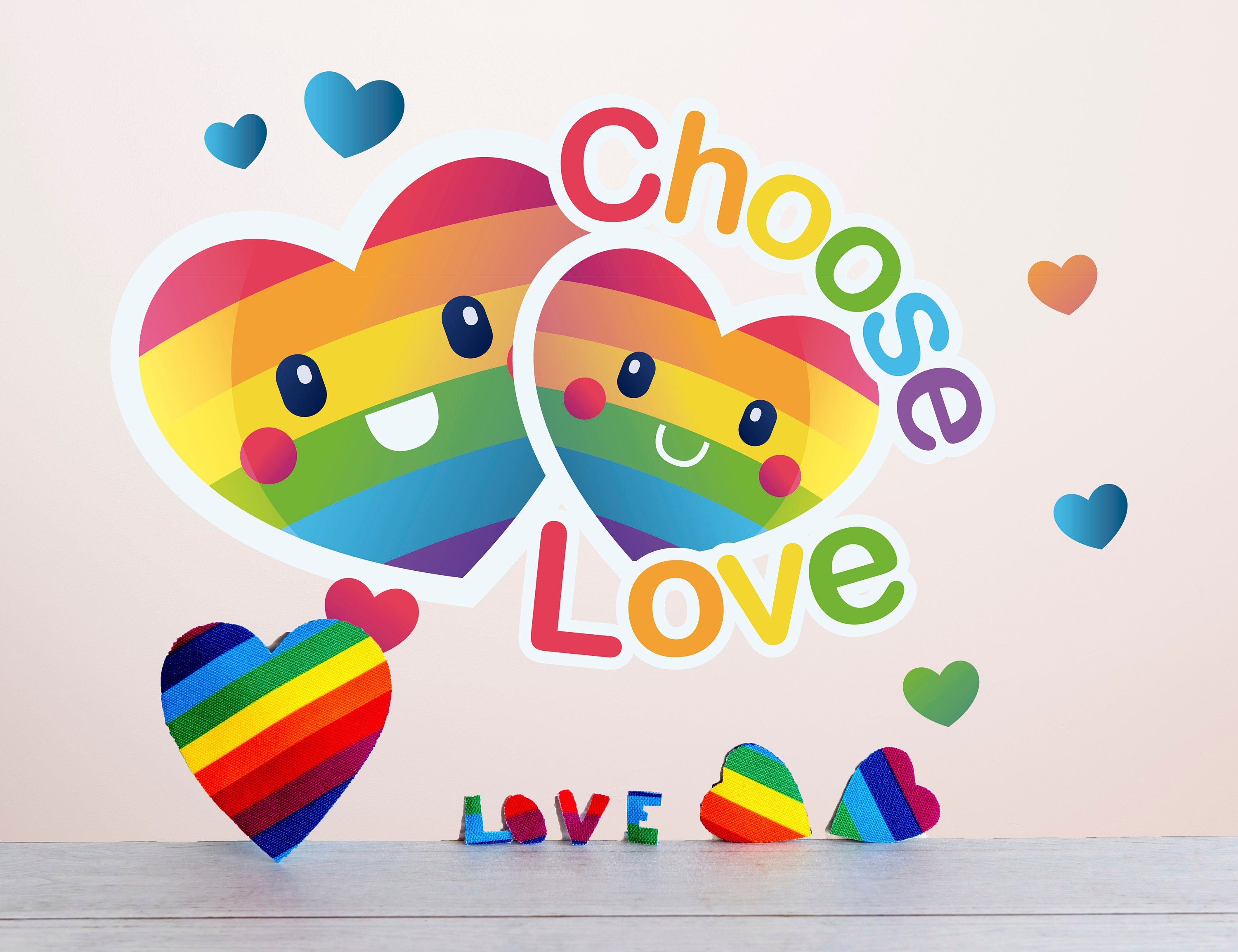 Choose Love Wall Decal for Room - Inclusive Office Decals